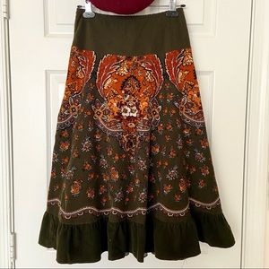 Petite Sophisticate Vintage Midi Skirt